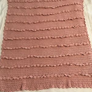 Handmade Pink Crochet Blanket